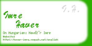 imre haver business card